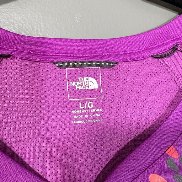 The North Face Women's Purple Activewear Cycling Shirt - Size Large - Pockets - Picture 5 of 8